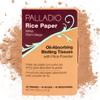 Palladio Rice Paper Facial Tissues for Oily Skin, Face Blotting Sheets Made from Natural Rice, Oil Absorbing Paper with Rice Powder, 2 Sided, Instant Results, Warm Beige, 40 Count, Pack of 1 view 1