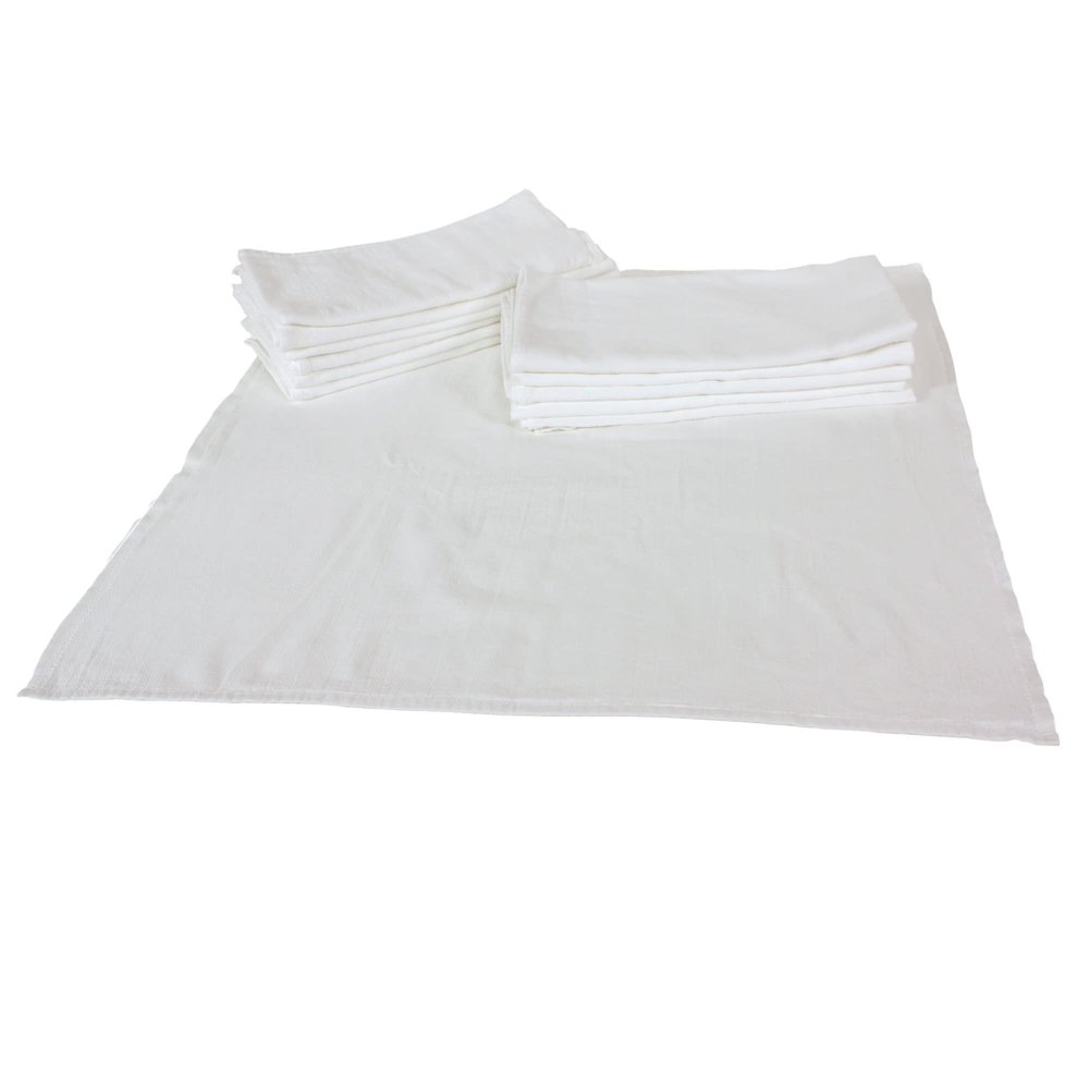 Body Linen Diaper Style Soft Facial Cloths. Loved by Estheticians and Home Users. Used to Apply, Cover, and Remove Facial Care and Rejuvenation Products. 1 Dozen per Package.