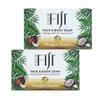 "Coco Fiji Soap Bar for Face and Body Infused With Organic Coconut Oil, Pineapple Coconut Essential Oil, Natural Soap for Moisturizing & Pore Purifying Skin, 7 oz, Pack Of 2 " view 1