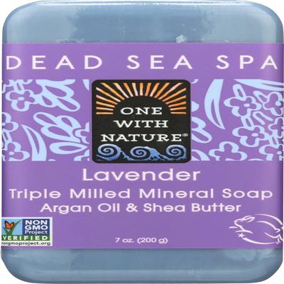 One With Nature Dead Sea Mineral Soap, Lavender, 7-Ounces (Pack of 5)