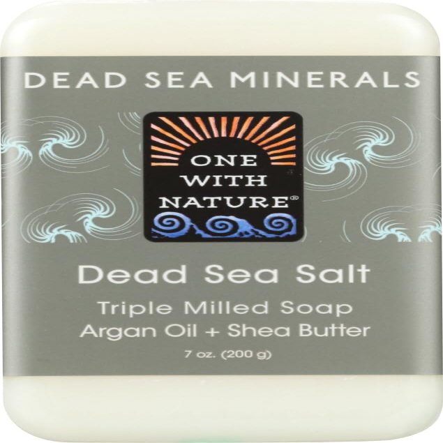 One With Nature Dead Sea Mineral Soap, Dead Sea Salt, 7-Ounces (Pack of 5)