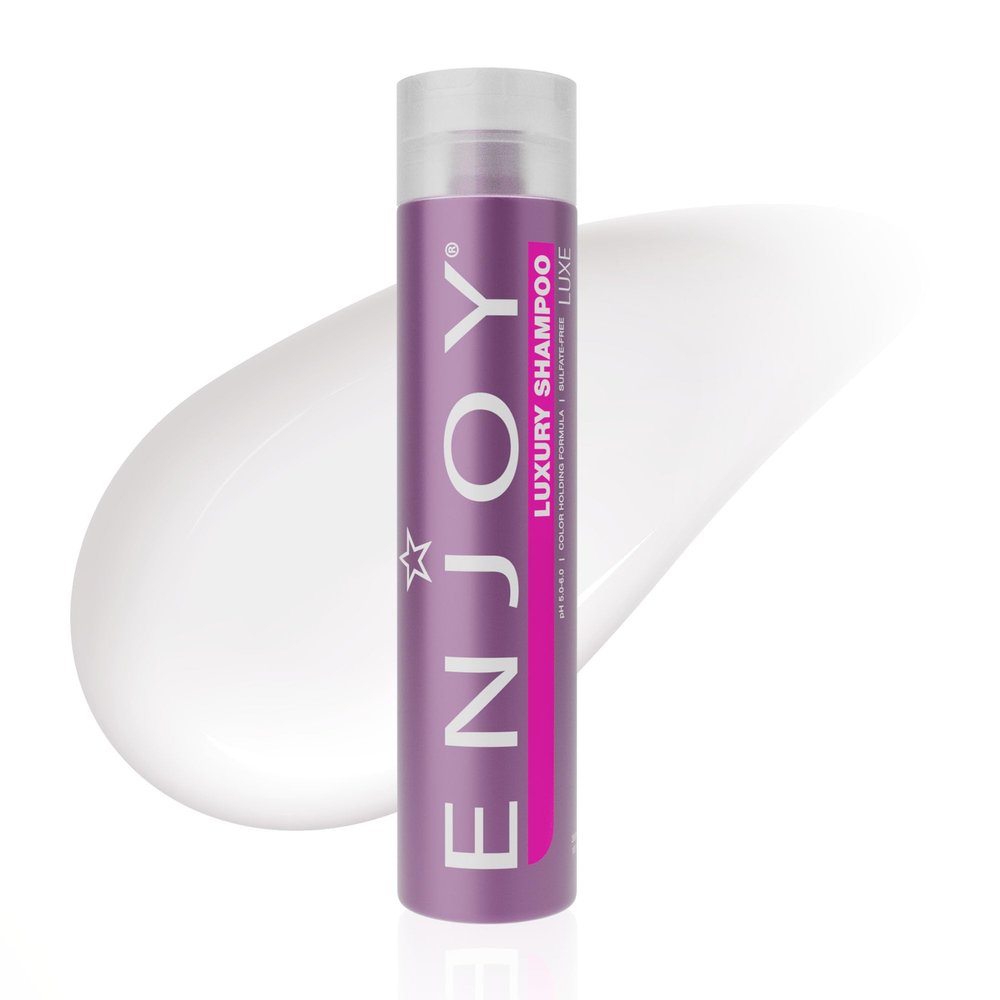 Enjoy Luxury Shampoo - Eliminates Frizz Cleansing Moisturizing Smoothing - Sulfate Free For Thick Coarse or Curly Hair (10.1 Fl Oz)