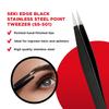 Seki Edge Black Stainless Steel Point Tweezer SS 501 view 4