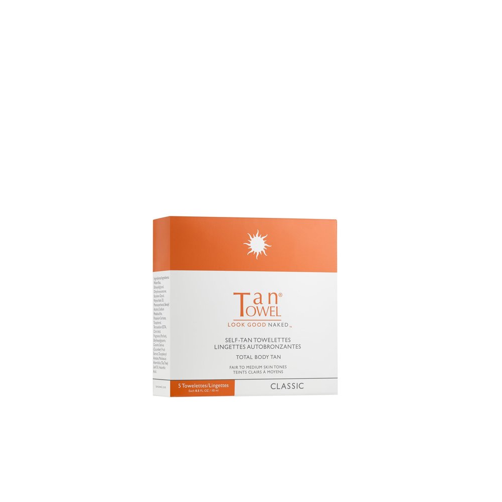 Tan Towel Tan Towel Full Body Classic 5 Pack, 0.5 FL OZ Each