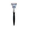 eShave 5-blades razor black for men with long ergonomic handle and pivoting head, lubricating strip and precision trimmer- blade fit the most famous commercial multi blade cartridge. view 1