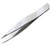 Mini 3" Stainless Steel Fine Point Eyebrow/Splinter Tweezers - Solid/Classic Design view 1