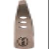 3 Hole Style 4" Slanted Eyebrow Tweezers (Brushed) view 1