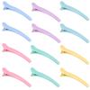 12 Pack Duck Bill Hair Clips for Styling  Multicolor Sectioning Clips for Thick Hair  Non-Slip Plastic Hair Clips for Women, Salon, and Home Use view 1