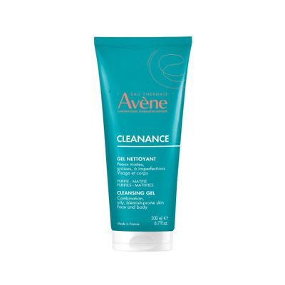 Avne Cleanance Cleansing Gel Soap Free Cleanser for Acne Prone, Oily, Face & Body, 6.7 Oz