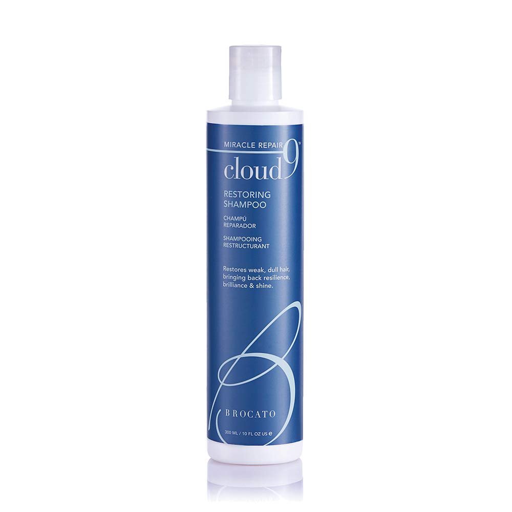 Brocato Cloud 9 Restoring Shampoo, 10 Fl Oz | Miracle Repair, Moisturizing, Hydrate, & Revitalizing Shampoo | For Weak, Dull, & Damaged Hair | Restore Resilience, Health & Shine