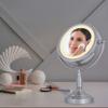 Zadro 11 Dia. Incandescent Lighted Makeup Mirror with Magnification 8X/1X Dimming Desk Mirror with Light 2 20-Watt Bulbs view 2