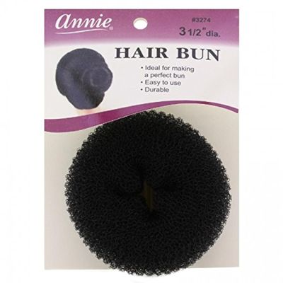Annie Hair Bun Donut 3.5" Nylon Mesh