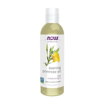 NOW Solutions, Evening Primrose Oil, 100% Pure Moisturizing Oil, with Essential Fatty Acids 4-Ounce