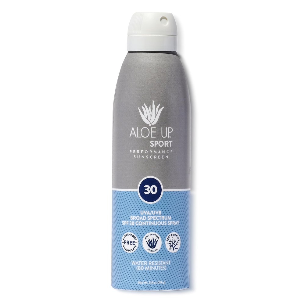 Aloe Up Sport Sunscreen Spray SPF 30, Water Resistant, Non-greasy, 6 oz