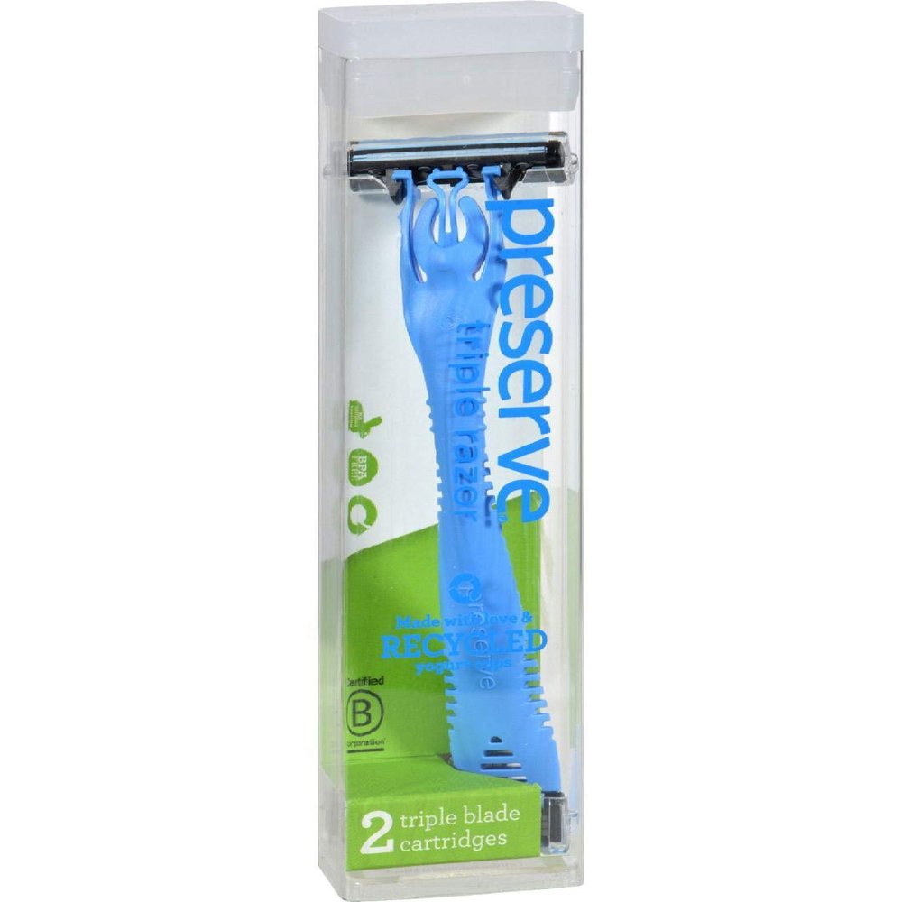 Preserve Razor Blade Triple, 2 ct