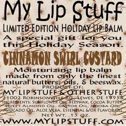 My Lip Stuff-Cinnamon Swirl Custard Limited Edition Holiday Lip Balm