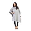 Betty Dain Reversi Reversible Coloring/Styling Cape, Two-Sided Cape, Black Side Has Chemical Proof Finish for Processing, Snap Closure at Neck, 50 x 60 Inches, Silver/Black view 1