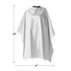 Betty Dain Reversi Reversible Coloring/Styling Cape, Two-Sided Cape, Black Side Has Chemical Proof Finish for Processing, Snap Closure at Neck, 50 x 60 Inches, Silver/Black view 3