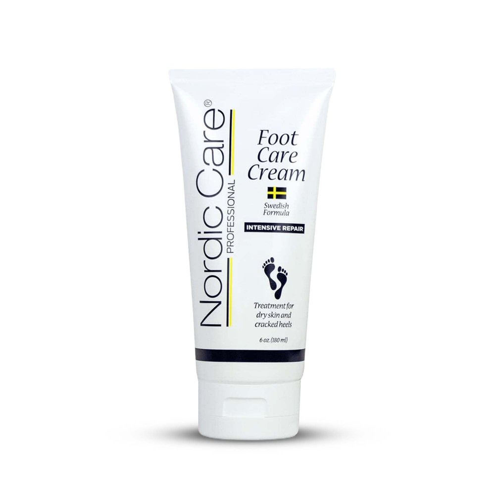 Nordic Care Foot Care Cream, 6 oz. | Foot Lotion for Cracked & Dry Skin | For Dry Feet, Cracked Heels & Callus Removal | Hypoallergenic & Lanolin-free | Essential Oils, Eucalyptus, Urea & Glycerin