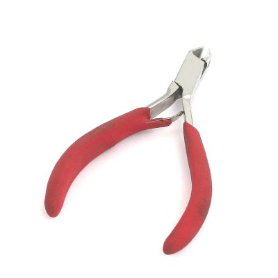 OdontoMed2011 COMFORT GRIP CUTICLE NIPPER 4" HALF JAW RED COLOR GRIP ODM
