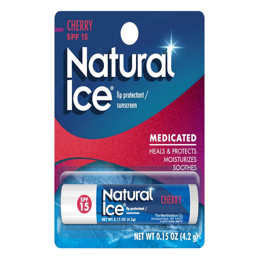 Natural Ice Medicated Lip Protect SPF 15 Cherry 12 Pkgs