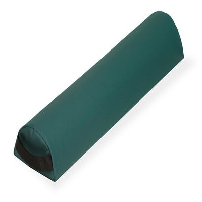 EarthLite Massage Bolster Pillow Half Round  Durable, Easy to Clean 100% PU Upholstery incl. Strap Handle/Professional Quality CFC-Free/Back Pain Relief, Teal