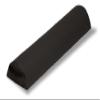 EarthLite W68034BL Half Round Bolster Black,Grade: 1 to 1,Age: 6" Height, 6" Wide, 26" Length view 1