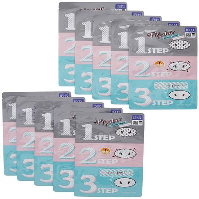 HOLIKA HOLIKA Pig Clear Black Head 3-Step Kit 10 Sheet (HHPNCBH3SK10)