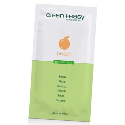 Clean + Easy Peach & Fennel Paraffin Wax Refills  Deeply Hydrating Moisturizing Paraffin Wax for Hand and Feet, Spa-Grade Treatment for Dry Skin, 16 oz