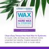 Clean + Easy Microwave Wax  Microwavable Wax Hair Removal for Face, Body & Eyebrows, At-Home Facial Waxing, 1 oz view 3