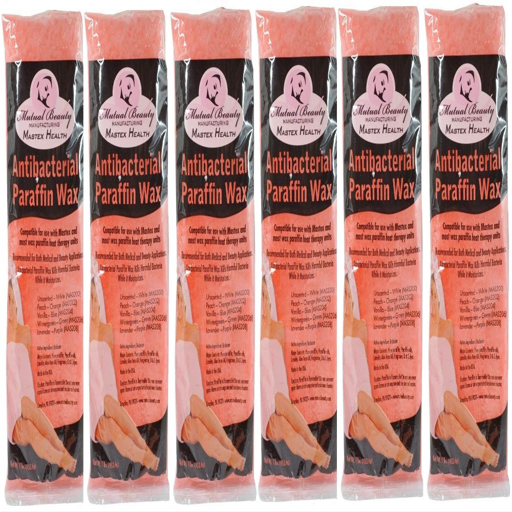Mutual Beauty Antibacterial Paraffin Wax 6lbs - Paraffin Wax - Peach