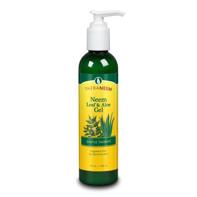 TheraNeem Neem Leaf and Aloe Vera Gel for Skin Care, Fast-Absorbing - 8oz