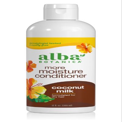 Alba Botanica More Moisture Conditioner, Coconut Milk, 12 Oz (Packaging May Vary)