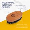 Seven Potions Beard Brush For Men With 100% First Cut Boar Bristles. Made in Pear Wood With Firm Bristles To Tame and Soften Your Facial Hair view 4