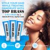 Top Brass Anti Dandruff Hair Cream for Men & Women - Hair Cream for Styling Infused with Beeswax & Candelilla - Relieves Scalp Dryness, Dandruff, Flaking & Itching - Non-Greasy, Non-Medical Scented view 2