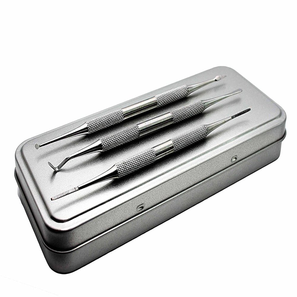 3 Set Manicure and Pedicure. Made from Stainless Steel with CROME Finish. Perfect to Keep Your Nails Healthy.