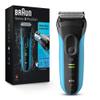 Braun Electric Series 3 Razor with Precision Trimmer, Rechargeable, Wet & Dry Foil Shaver for Men, Blue/Black, 4 Piece view 1