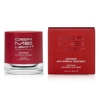 Dermelect Empower Anti-Wrinkle Treatment for Face - Anti Aging Cream with Peptides, Collagen, Ceramides Retinol, Hydrating Smoothing for Fine Lines Wrinkles Dryness Elasticity 1 oz