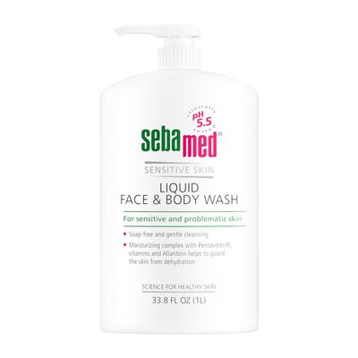 Sebamed Liquid Face & Body Wash 1000mL (1 Liter) Paraben-Free Dermatologist Recommended Mild Gentle Cleanser