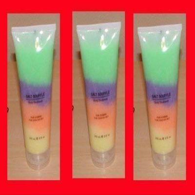 3x Swisa Beauty Dead Sea Salt Souffle Pure Vitamins Rain Bow