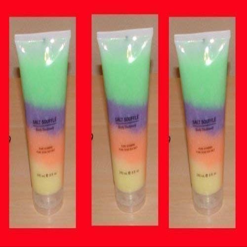 3x Swisa Beauty Dead Sea Salt Souffle Pure Vitamins Rain Bow
