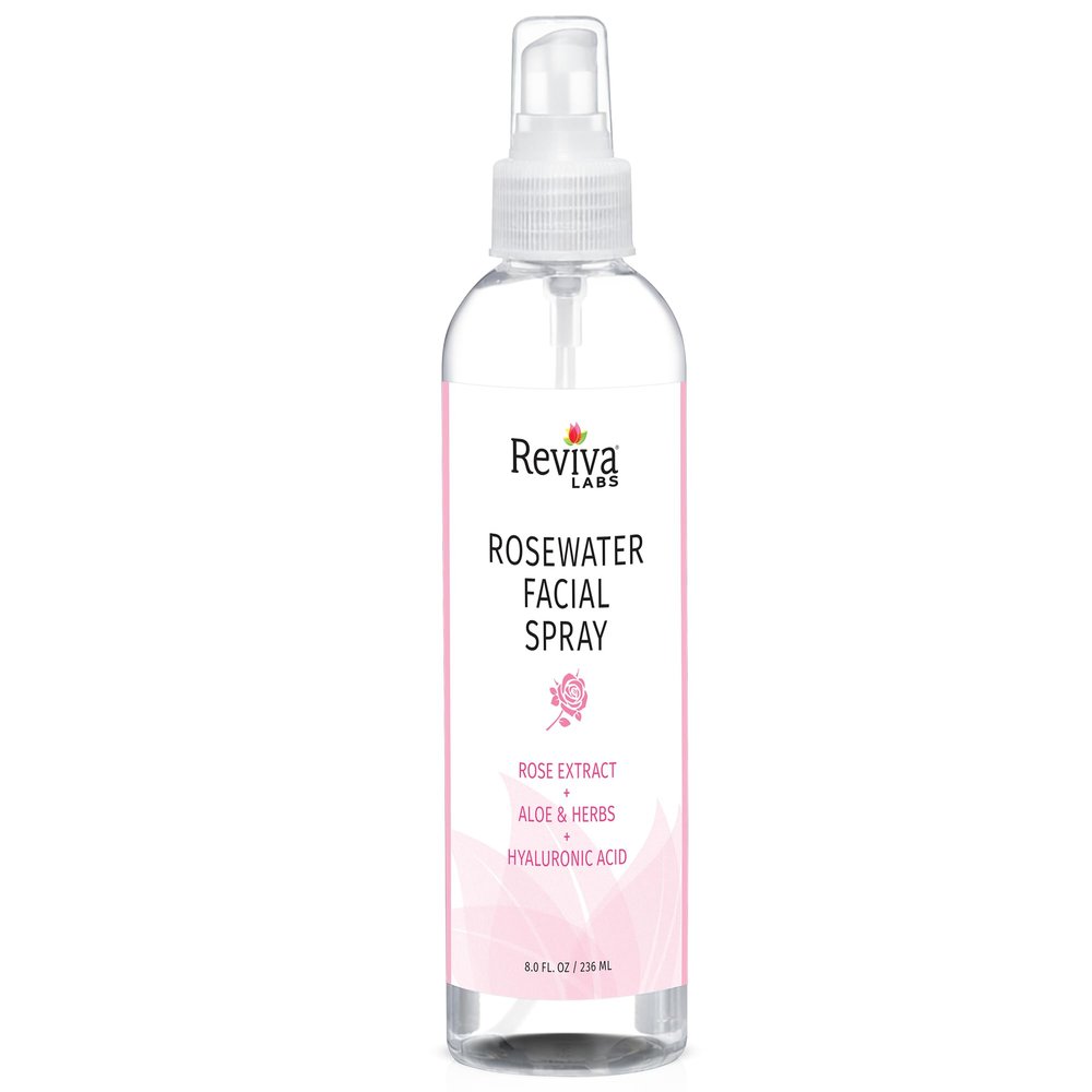 Rosewater Facial Spray & Face Mist Toner with Aloe, 8 fl oz
