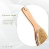 100% Natural Boar Bristle Body Brush with Contoured Wooden Handle by TOUCH ME view 4