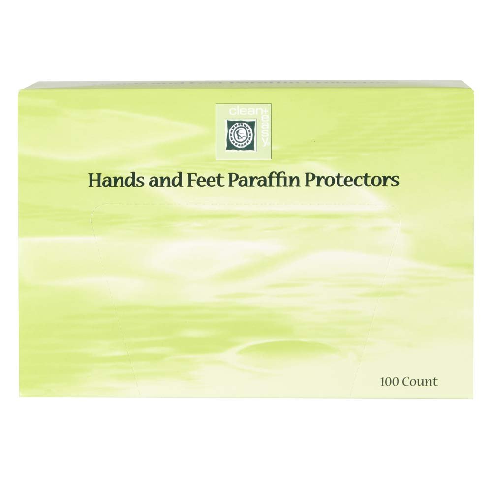 Clean + Easy Paraffin Wax Bags for Hands and Feet Protectors  Paraffin Liners for Hand and Feet Mitt Inserts, 100 Count