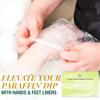 Clean + Easy Paraffin Wax Bags for Hands and Feet Protectors  Paraffin Liners for Hand and Feet Mitt Inserts, 100 Count view 2