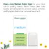 Clean + Easy Medium Wax Roller Heads  Roll On Wax Applicator Refill Heads for Hair Removal, 3 Pack view 3