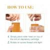 Clean + Easy Medium Wax Roller Heads  Roll On Wax Applicator Refill Heads for Hair Removal, 3 Pack view 4