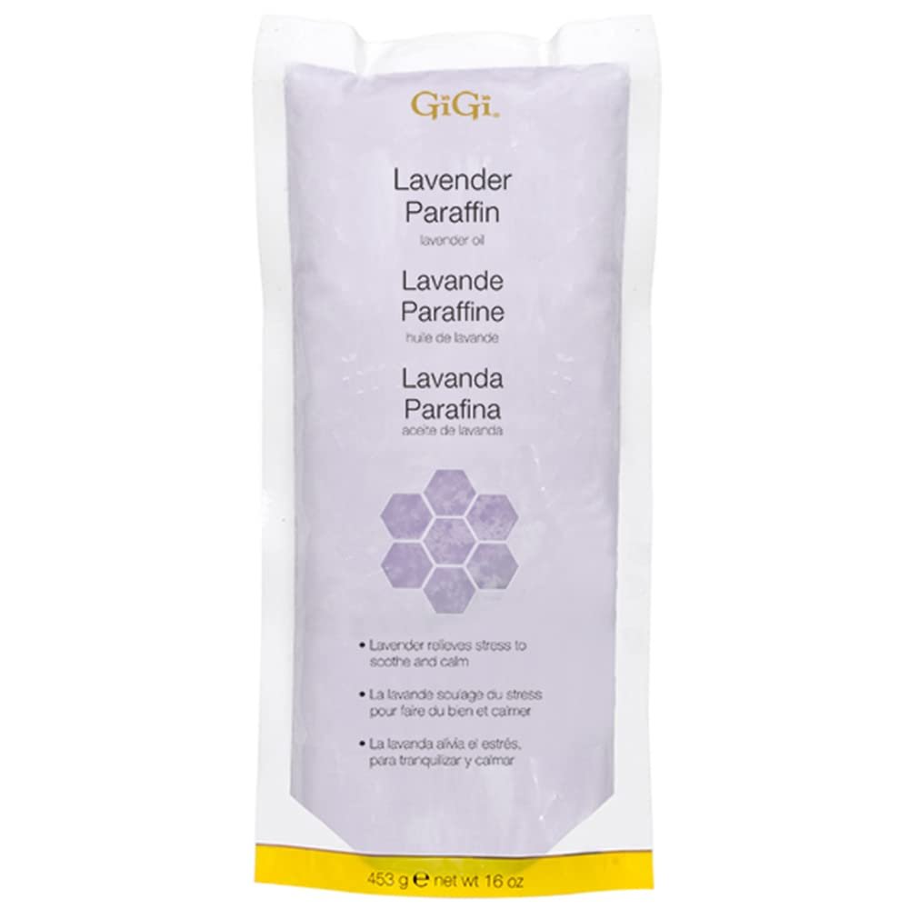 GiGi Lavender Paraffin Wax Refills for Paraffin Bath - Moisturizing Hand & Feet Treatment, Infused with Lavender Oil for Smooth & Soft Skin, 16 oz