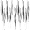 12 Pcs Eyebrow Tweezers for Women - 3.5" Stainless Steel Tweezers for Women Facial Hair with Heart Clamps, Effortless Eyebrow Plucking & Ingrown Hairs - Compact Size for Browists & Beauty Enthusiasts view 1