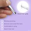 12 Pcs Eyebrow Tweezers for Women - 3.5" Stainless Steel Tweezers for Women Facial Hair with Heart Clamps, Effortless Eyebrow Plucking & Ingrown Hairs - Compact Size for Browists & Beauty Enthusiasts view 3